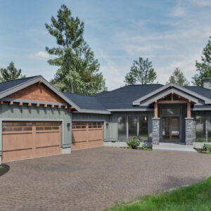 The Laurel | 3-Bed Contemporary Craftsman House Plan