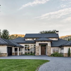 Contemporary hill country home plan