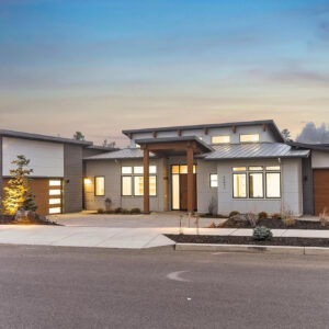 The Riverstone | 4-Bed Contemporary Plan with Outdoor Kitchen and Flex Room