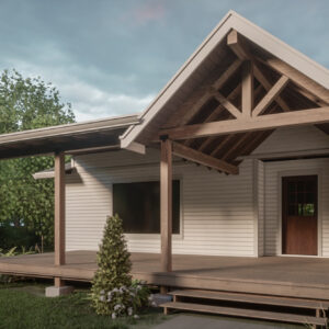 Front porch cover on existing home