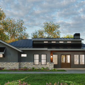 The Akker Stone | Hill Country Transitional Home Plan
